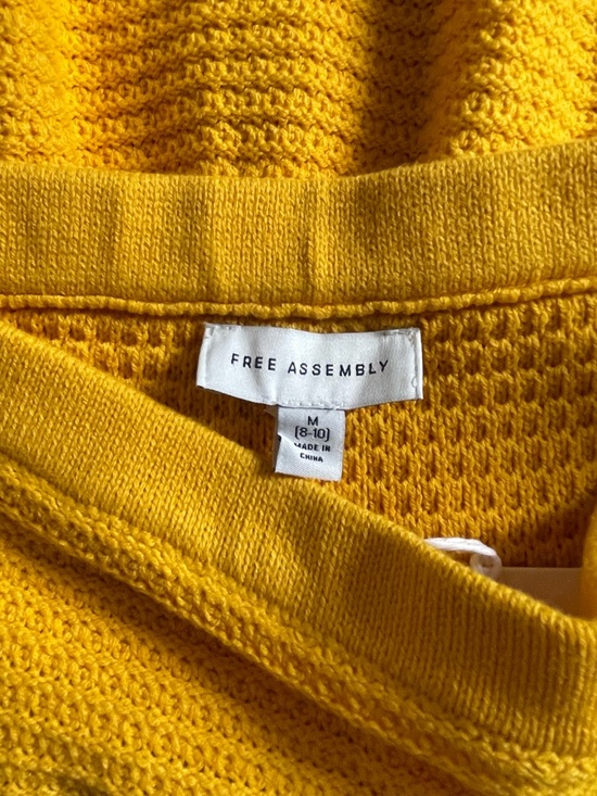 Free Assembly Yellow Knit Ruffle Hem Skirt - Picture 3 of 5